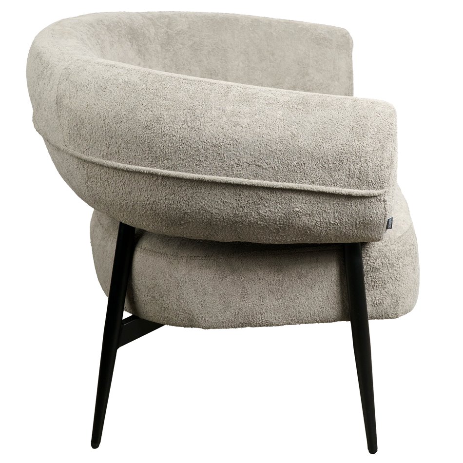 Armchair Davor, grey 2, H71x82x74cm, seat height 45cm