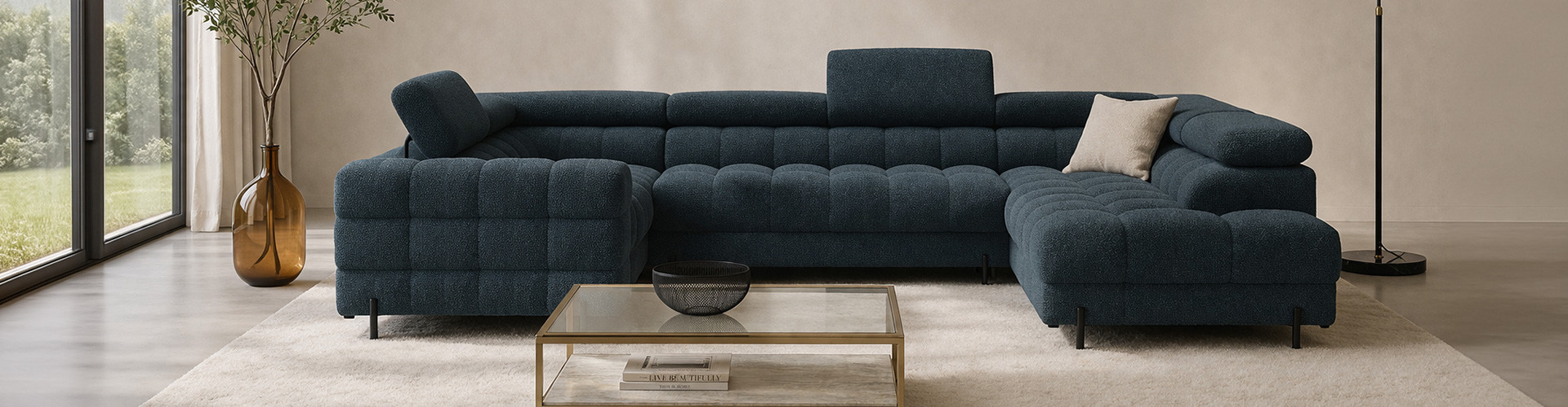 U shape sofas - ALANDEKO.com