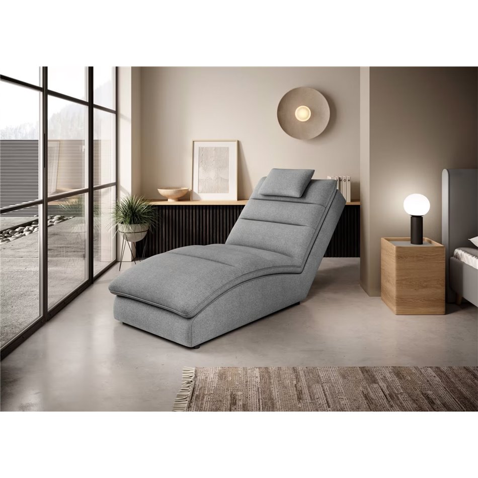 Chaise lounge chair Eltaco, Vero 04, grey, H95x85x170cm