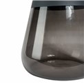 Coffee table Jell, green/golden color, metal/glass, D55cm H50cm