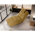Chaise lounge chair Eltaco, Loco 45, velvet, yellow, H95x85x170cm