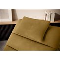 Chaise lounge chair Eltaco, Loco 45, velvet, yellow, H95x85x170cm