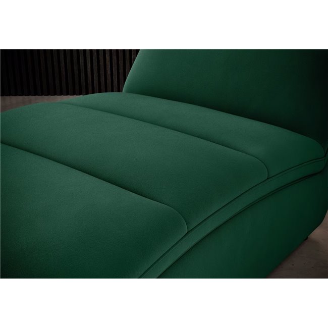 Chaise lounge chair Eltaco, Nube 35, velvet, dark green, H95x85x170cm