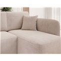 Corner sofa Elhadson R, sleeping function, Jarell 18, corduroy, beige, H89x206x150cm