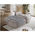 Corner sofa Elivosa R, sleeping function, Sola 18, beige, H93x220x144cm