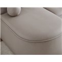 Corner sofa Elivosa R, sleeping function, Sola 18, beige, H93x220x144cm