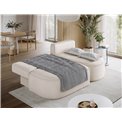 Corner sofa Elivosa R, sleeping function, Jarell 18, corduroy, beige, H93x220x144cm