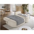 Corner sofa Elivosa R, sleeping function, Calmora 18, beige, H93x220x144cm