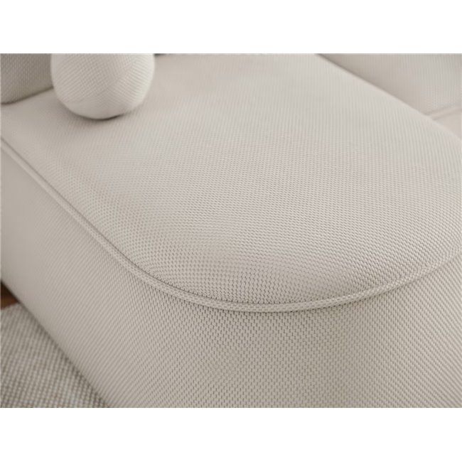 Corner sofa Elivosa R, sleeping function, Calmora 18, beige, H93x220x144cm