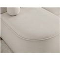 Corner sofa Elivosa R, sleeping function, Calmora 18, beige, H93x220x144cm