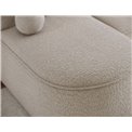 Corner sofa Elivosa R, sleeping function, Royal 18, boucle, beige, H93x220x144cm