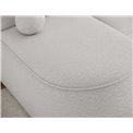 Corner sofa Elivosa R, sleeping function, Royal 01, boucle, white, H93x220x144cm