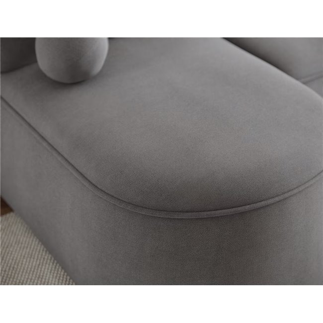 Corner sofa Elivosa R, sleeping function, Poco 04, grey, H93x220x144cm