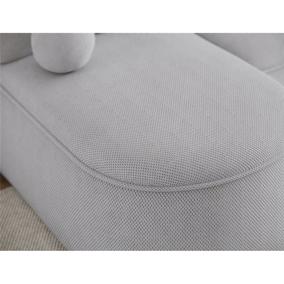 Corner sofa Elivosa R, sleeping function, Calmora 04, grey, H93x220x144cm