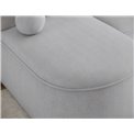 Corner sofa Elivosa R, sleeping function, Calmora 04, grey, H93x220x144cm