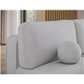 Corner sofa Elivosa R, sleeping function, Calmora 04, grey, H93x220x144cm
