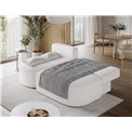 Corner sofa Elivosa L, sleeping function, Royal 01, boucle, white, H93x220x144cm