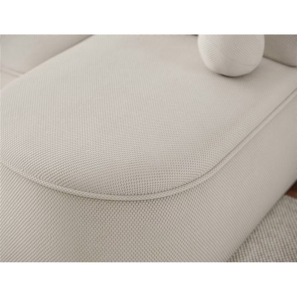 Corner sofa Elivosa L, sleeping function, Calmora 18, beige, H93x220x144cm