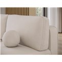 Corner sofa Elivosa L, sleeping function, Calmora 18, beige, H93x220x144cm