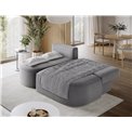 Corner sofa Elivosa L, sleeping function, Poco 04, grey, H93x220x144cm