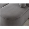 Corner sofa Elivosa L, sleeping function, Poco 04, grey, H93x220x144cm