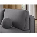 Corner sofa Elivosa L, sleeping function, Poco 04, grey, H93x220x144cm