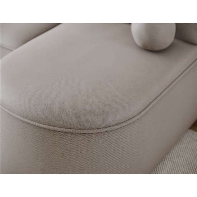 Corner sofa Elivosa L, sleeping function, Sola 18, beige, H93x220x144cm