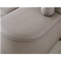 Corner sofa Elivosa L, sleeping function, Sola 18, beige, H93x220x144cm