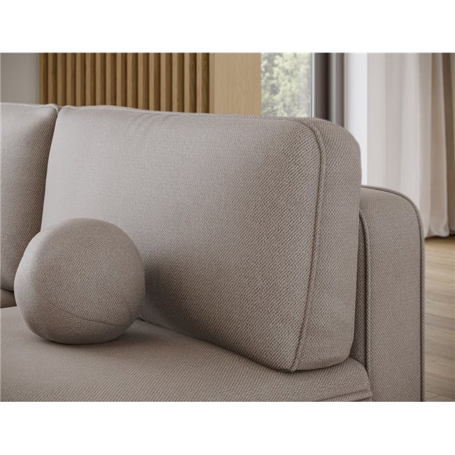 Corner sofa Elivosa L, sleeping function, Sola 18, beige, H93x220x144cm