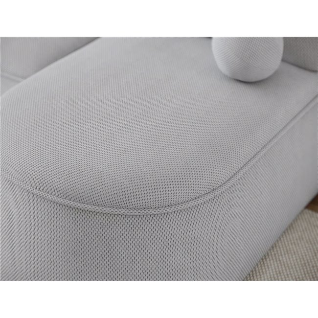 Corner sofa Elivosa L, sleeping function, Calmora 04, grey, H93x220x144cm