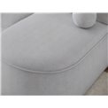 Corner sofa Elivosa L, sleeping function, Calmora 04, grey, H93x220x144cm