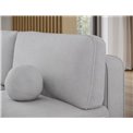 Corner sofa Elivosa L, sleeping function, Calmora 04, grey, H93x220x144cm