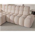 Corner sofa Eleedro L, electrically extendable, Jarell 20, corduroy, beige, H98x283x165cm