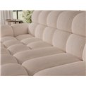 Corner sofa Eleedro L, electrically extendable, Jarell 20, corduroy, beige, H98x283x165cm