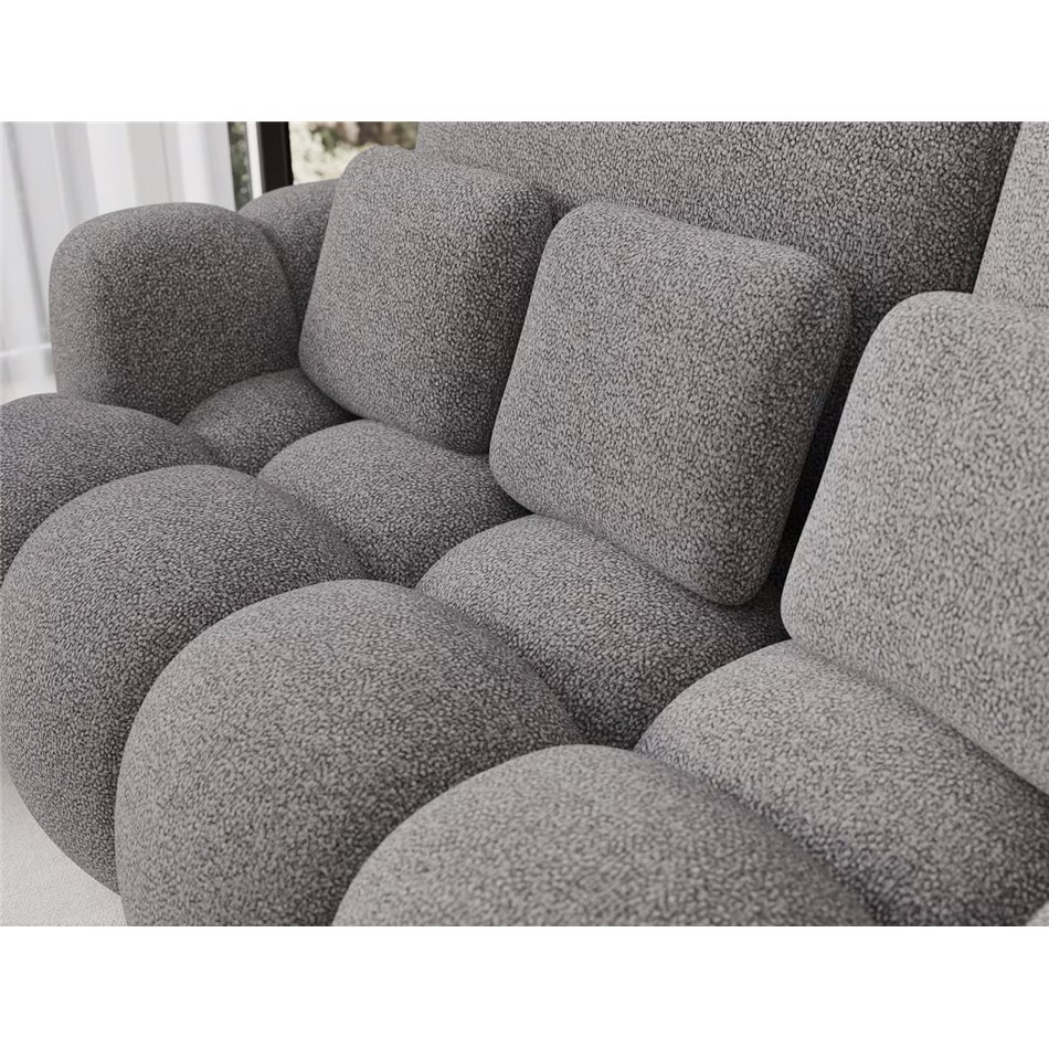 Sofa bed Elcotonn, sleeping function, Paolli 04, grey, H105x256x119cm