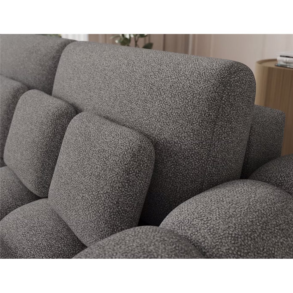 Sofa bed Elcotonn, sleeping function, Paolli 04, grey, H105x256x119cm