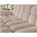 Corner sofa Eleedro L, electrically extendable, Calmora 18, beige, H98x283x165cm