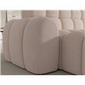 Corner sofa Eleedro L, electrically extendable, Calmora 18, beige, H98x283x165cm