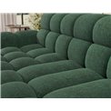 Corner sofa Eleedro L, electrically extendable, Amore 35, boucle, green, H98x283x165cm