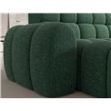Corner sofa Eleedro L, electrically extendable, Amore 35, boucle, green, H98x283x165cm
