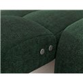 Corner sofa Eleedro L, electrically extendable, Amore 35, boucle, green, H98x283x165cm