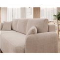 Corner sofa Elhadson L, sleeping function, Jarell 18, corduroy, beige, H89x206x150cm