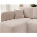 Corner sofa Elhadson L, sleeping function, Jarell 18, corduroy, beige, H89x206x150cm