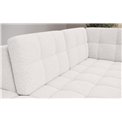 U-shaped sofa Elewett L, sleeping function, Royal 01, boucle, white, H82x299x198cm