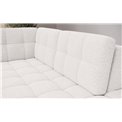 U-shaped sofa Elewett R, sleeping function, Royal 01, boucle, white, H82x299x198cm