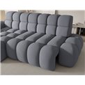 Corner sofa Eleedro L, electrically extendable, Calmora 05, grey, H98x283x165cm