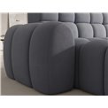 Corner sofa Eleedro L, electrically extendable, Calmora 05, grey, H98x283x165cm