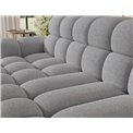 Corner sofa Eleedro L, electrically extendable, Royal 04, boucle, grey, H98x283x165cm