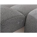 Corner sofa Eleedro L, electrically extendable, Royal 04, boucle, grey, H98x283x165cm