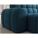 Corner sofa Eleedro L, electrically extendable, Amore 40, boucle, blue, H98x283x165cm
